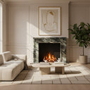Marble fireplace in Italian Cipollino Ondulato - Image 2