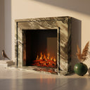 Marble fireplace in Italian Cipollino Ondulato - Image 5