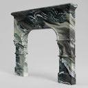 Marble fireplace in Italian Cipollino Ondulato - Image 1