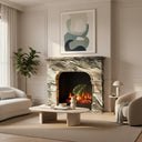 Marble fireplace in Italian Cipollino Ondulato - Image 2