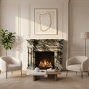 Marble fireplace in Italian Cipollino Ondulato - Image 2