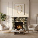 Marble fireplace in Italian Cipollino Ondulato - Image 2