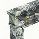 Marble fireplace in Italian Cipollino Ondulato - Image 5