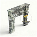 Marble fireplace in Italian Cipollino Ondulato - Image 7