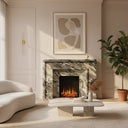 Marble fireplace surround in Italian Cipollino Ondulato - Image 4