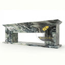 Marble fireplace surround in Italian Cipollino Ondulato - Image 3