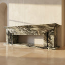 Marble fireplace surround in Italian Cipollino Ondulato - Image 2