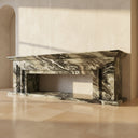 Marble fireplace surround in Italian Cipollino Ondulato - Image 2