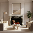 Marble fireplace surround in Italian Cipollino Ondulato - Image 2