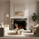Marble fireplace surround in Italian Cipollino Ondulato - Image 2