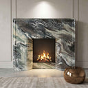 Marble fireplace surround in Italian Cipollino Ondulato - Image 2