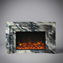 Marble fireplace surround in Italian Cipollino Ondulato - Image 1