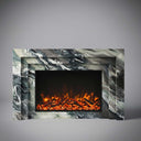 Marble fireplace surround in Italian Cipollino Ondulato - Image 1