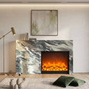 Marble fireplace surround in Italian Cipollino Ondulato - Image 2