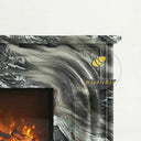 Marble fireplace surround in Italian Cipollino Ondulato - Image 4