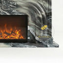 Marble fireplace surround in Italian Cipollino Ondulato - Image 5