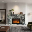 Marble fireplace surround in Italian Cipollino Ondulato - Image 2