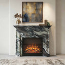 Marble fireplace surround in Italian Cipollino Ondulato - Image 2