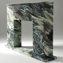 Marble fireplace surround in Italian Cipollino Ondulato - Image 1