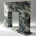 Marble fireplace surround in Italian Cipollino Ondulato - Image 1