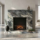 Marble fireplace surround in Italian Cipollino Ondulato - Image 2