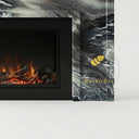 Marble fireplace surround in Italian Cipollino Ondulato - Image 6