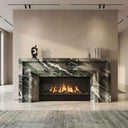 Marble fireplace surround in Italian Cipollino Ondulato - Image 2