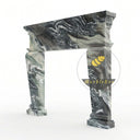 Marble fireplace surround in Italian Cipollino Ondulato - Image 4
