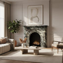 Marble fireplace surround in Italian Cipollino Ondulato - Image 2