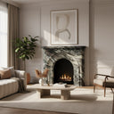 Marble fireplace surround in Italian Cipollino Ondulato - Image 2