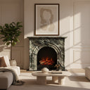 Marble fireplace surround in Italian Cipollino Ondulato - Image 2