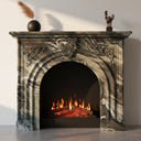 Marble fireplace surround in Italian Cipollino Ondulato - Image 5