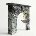 Marble fireplace surround in Italian Cipollino Ondulato - Image 6