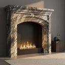Marble mantel surround in Italian Cipollino Ondulato - Image 2