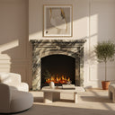 Marble mantel surround in Italian Cipollino Ondulato - Image 5