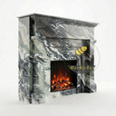 Marble mantel surround in Italian Cipollino Ondulato - Image 4