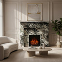 Marble mantel surround in Italian Cipollino Ondulato - Image 2