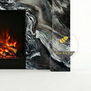 Marble mantel surround in Italian Cipollino Ondulato - Image 7