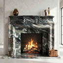 Marble mantel surround in Italian Cipollino Ondulato - Image 2