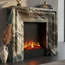 Marble mantel surround in Italian Cipollino Ondulato - Image 2