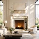Marble fireplace for sale in Calacatta Monet - Image 2