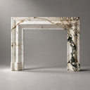 Marble fireplace for sale in Calacatta Monet - Image 3