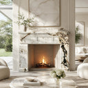 Marble mantelpiece in Calacatta Monet - Image 2