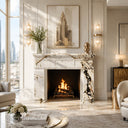 Marble mantelpiece in Calacatta Monet - Image 7