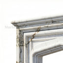 Marble fireplace hearth in Calacatta Monet - Image 3