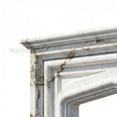 Marble fireplace hearth in Calacatta Monet - Image 3