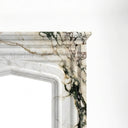 Marble fireplace hearth in Calacatta Monet - Image 6