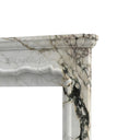 White Marble fireplace in Calacatta Monet - Image 5