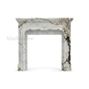 White Marble fireplace in Calacatta Monet - Image 1