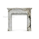White Marble fireplace in Calacatta Monet - Image 1